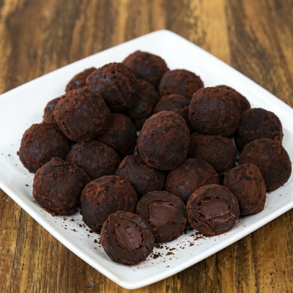Double Chocolate Filled Cake Bites — 16 Doz