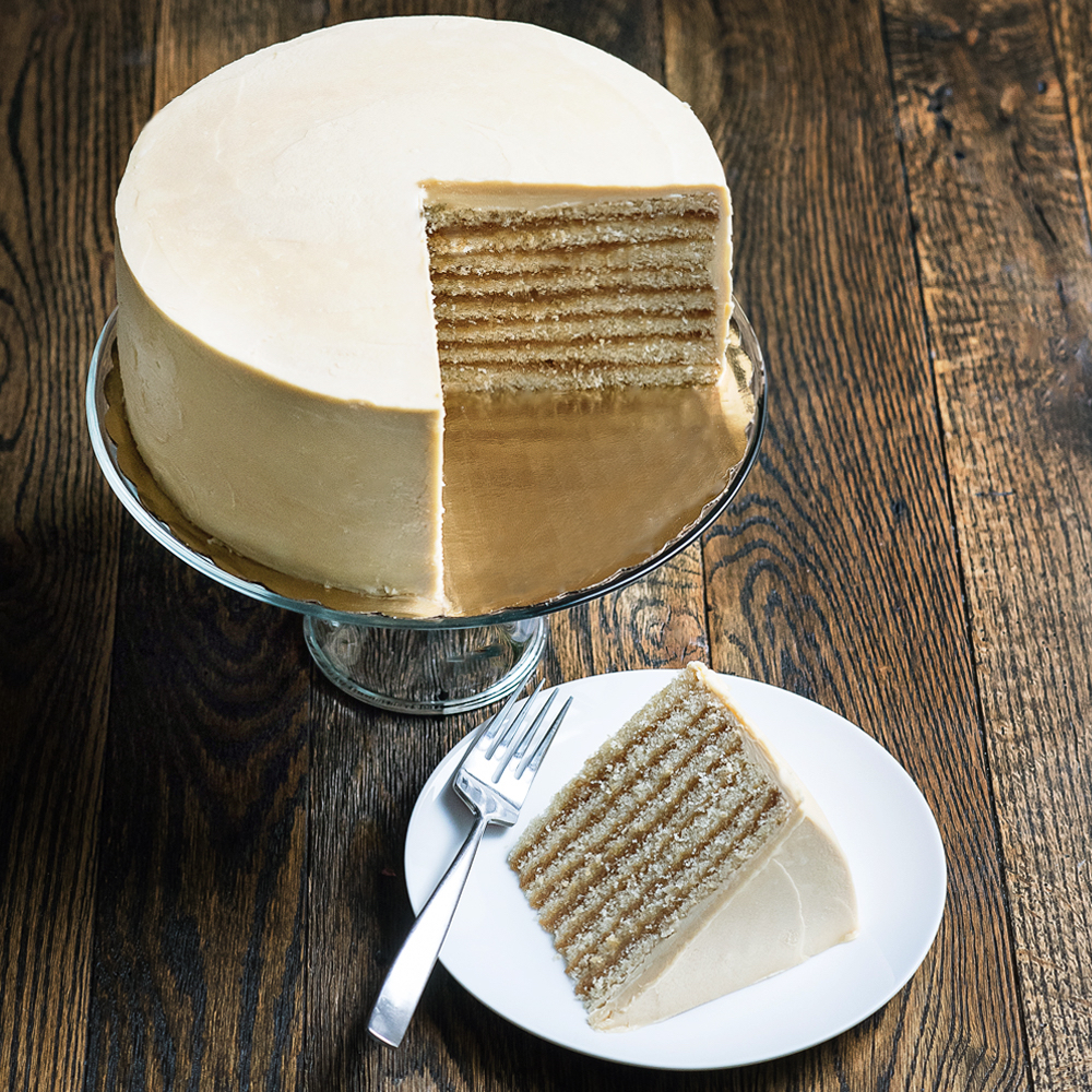 Caramel & Cream Smith Island Cake (9") - 4 Case